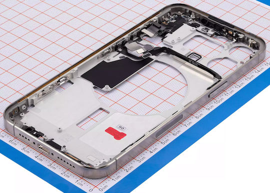 Mid-frame Housing W Small Parts Iphone 15 Pro Max Us Version Aftermarket Plus Natural Titanium