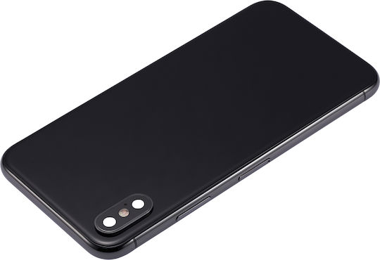 Back Housing Small Components Pre-installed Iphone X No Logo Aftermarket Plus Space Gray
