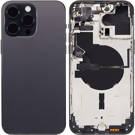 Back Housing W Small Parts Iphone 14 Pro Max Us Version Aftermarket Plus Space Black