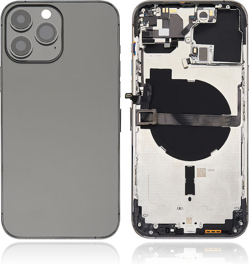 Back Housing W Small Parts Iphone 13 Pro Max Eu Global Version Aftermarket Plus Graphite