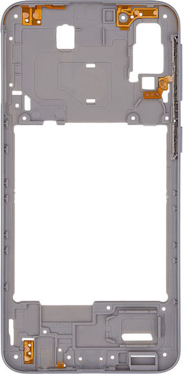 Mid-frame Housing Samsung Galaxy A40 A405 2019 Aftermarket Plus White