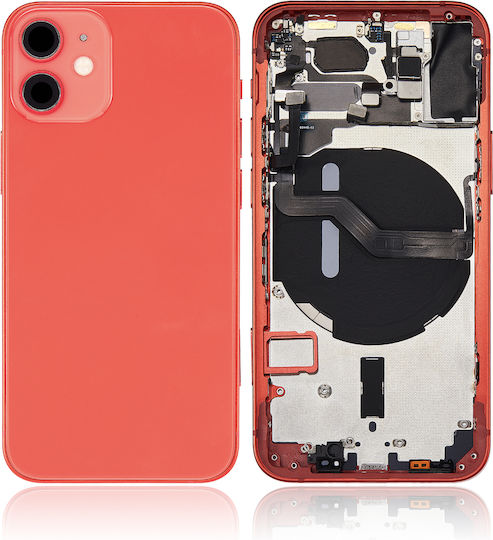 Back Housing W Small Parts Iphone 12 Mini Eu Global Version Aftermarket Plus Red