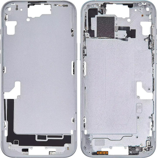 Mid-frame Housing W Small Parts Iphone 15 Plus Eu Global Version Aftermarket Plus Blue