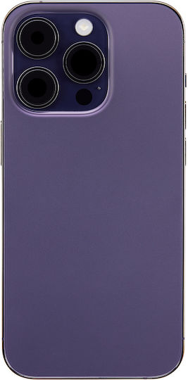 Back Housing W Small Parts Iphone 14 Pro Us Version Aftermarket Plus Deep Purple