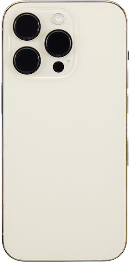 Back Housing W Small Parts Iphone 14 Pro Eu Global Version Aftermarket Plus Gold
