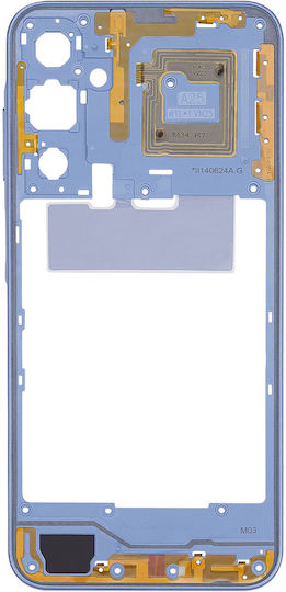 Mid-frame Housing Samsung Galaxy A25 5g A256 2023 Optimistic Blue
