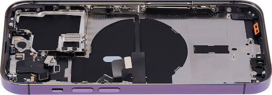 Back Housing W Small Parts Iphone 14 Pro Us Version Aftermarket Plus Deep Purple