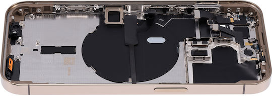 Back Housing W Small Parts Iphone 14 Pro Eu Global Version Aftermarket Plus Gold