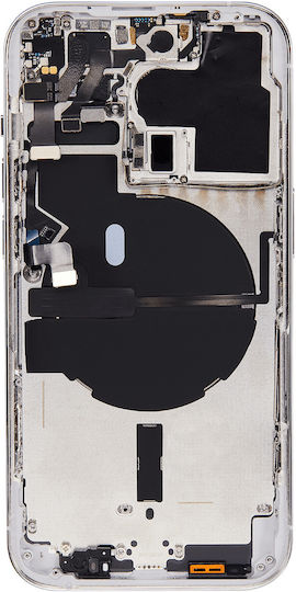 Back Housing W Small Parts Iphone 14 Pro Us Version Aftermarket Plus Silver