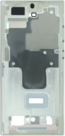 Carcasă De Mijloc Compatibilă Samsung Galaxy S23 Ultra S918 Pachet De Service Crem