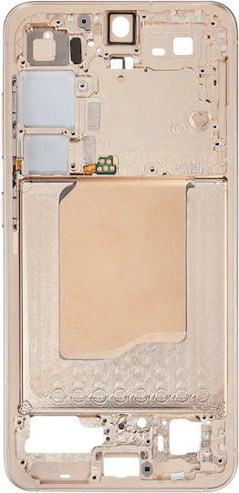 Mid-frame Housing Samsung Galaxy S25 5g Us & International Version Pink Gold