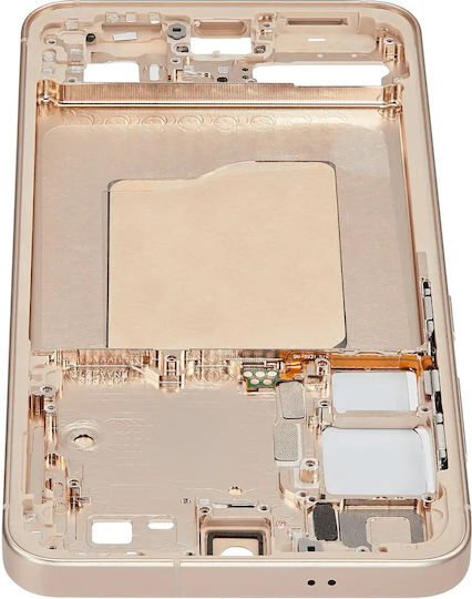 Mid-frame Housing Samsung Galaxy S25 5g Us & International Version Pink Gold