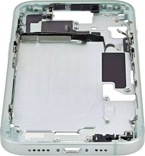 Mid-frame Housing W Small Parts Iphone 15 Us Version Aftermarket Plus Green