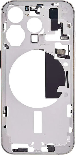 Mid-frame Housing W Small Parts Iphone 15 Pro Eu Global Version Aftermarket Plus Natural Titanium