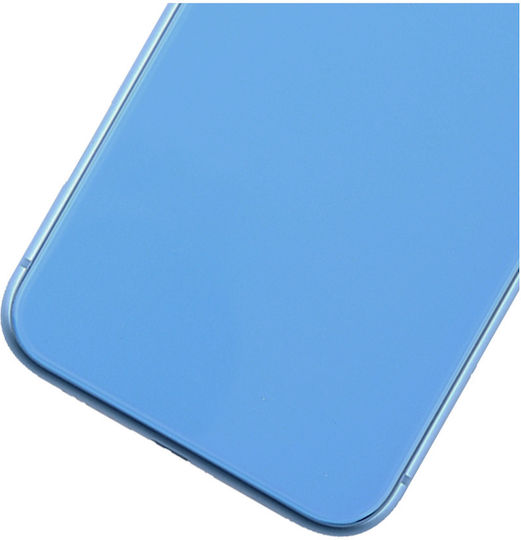 Back Housing Small Components Pre-installed Iphone Xr No Logo Aftermarket Plus Blue