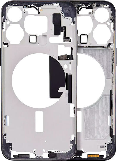 Mid-frame Housing W Small Parts Iphone 15 Pro Max Eu Global Version Aftermarket Plus Blue Titanium