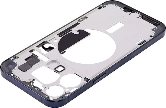 Mid-frame Housing W Small Parts Iphone 15 Pro Max Eu Global Version Aftermarket Plus Blue Titanium
