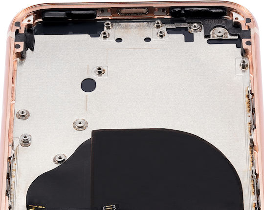 Back Housing Small Components Pre-installed Iphone 8 No Logo Aftermarket Plus Gold