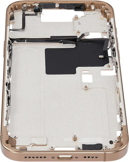 Mid-frame Housing Power Volume Button Iphone 16 Pro Max Us Version Aftermarket Plus Desert Titanium
