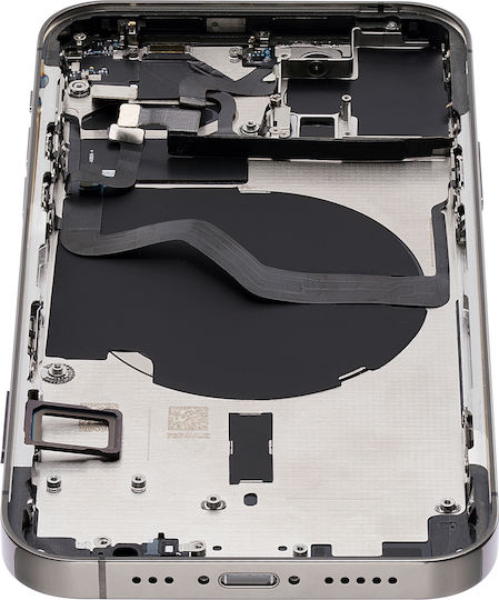 Back Housing W Small Parts Iphone 12 Pro Eu Global Version Aftermarket Plus Graphite