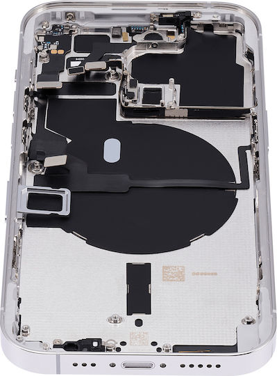 Back Housing W Small Parts Iphone 14 Pro Eu Global Version Aftermarket Plus Silver