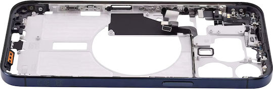Mid-frame Housing W Small Parts Iphone 15 Pro Max Eu Global Version Aftermarket Plus Blue Titanium