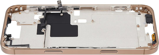 Mid-frame Housing Power Volume Button Iphone 16 Pro Max Us Version Aftermarket Plus Desert Titanium