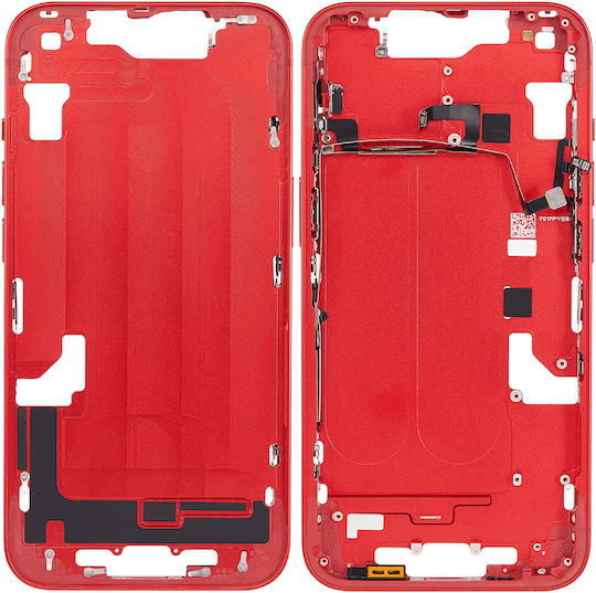 Mid-frame Housing W Small Parts Iphone 14 Us Version Aftermarket Plus Red
