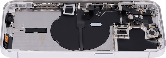 Back Housing W Small Parts Iphone 14 Pro Eu Global Version Aftermarket Plus Silver