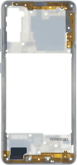 Mid-frame Housing Compatible Samsung Galaxy A41 A415 Service Pack White