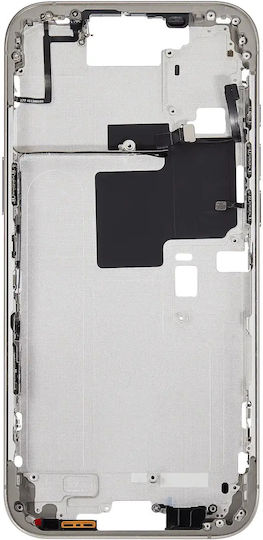 Mid-frame Housing Power Volume Button Iphone 16 Pro Max Us Version Aftermarket Plus Natural Titanium