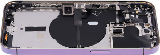Back Housing W Small Parts Iphone 14 Pro Eu Global Version Aftermarket Plus Deep Purple