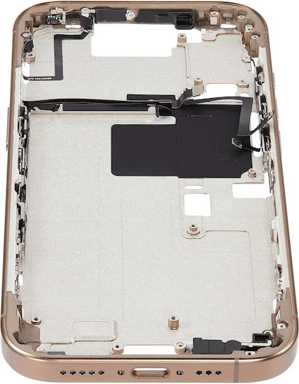 Mid-frame Housing Power Volume Button Iphone 16 Pro Us Version Aftermarket Plus Desert Titanium