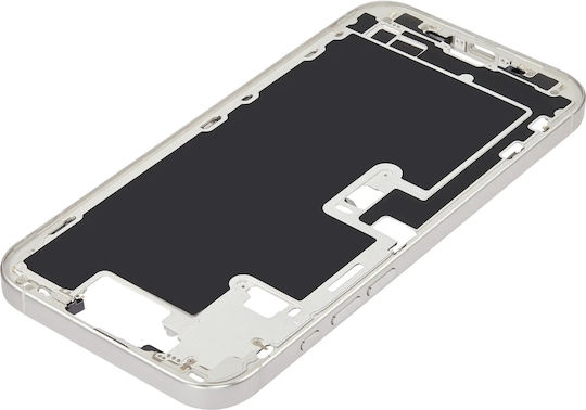 Mid-frame Housing Power Volume Button Iphone 16 Pro Max Us Version Aftermarket Plus White Titanium