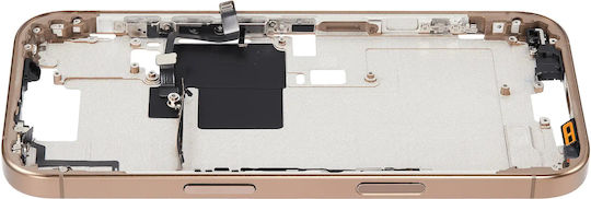 Mid-frame Housing Power Volume Button Iphone 16 Pro Us Version Aftermarket Plus Desert Titanium