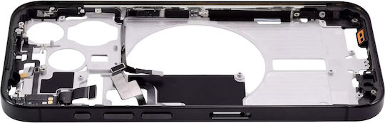 Mid-frame Housing W Small Parts Iphone 15 Pro Eu Global Version Aftermarket Plus Black Titanium