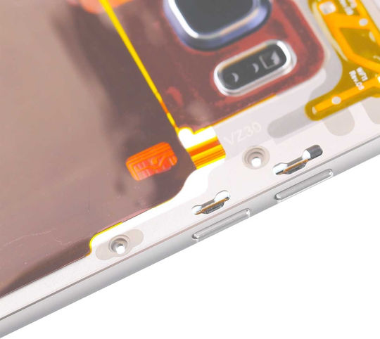 Mid-Frame Gehäuse Samsung Galaxy S6 Edge Plus Kleine Teile Weiße Perle
