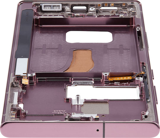 Mittleres Gehäuse Samsung Galaxy S22 Ultra 5G US & Internationale Version Burgunder