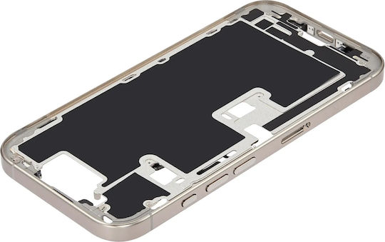 Mid-frame Housing Power Volume Button Iphone 16 Pro Eu Global Version Aftermarket Plus Natural Titanium