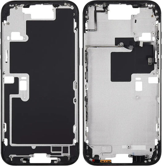 Mid-frame Housing Power Volume Button Iphone 16 Pro Max Us Version Aftermarket Plus Black Titanium