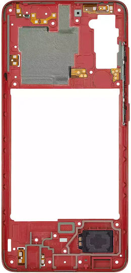 Mid-frame Housing Samsung Galaxy A41 A415 2020 Aftermarket Plus Prism Crush Red