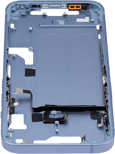 Mid-frame Housing W Small Parts Iphone 14 Us Version Aftermarket Plus Blue