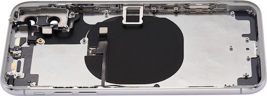 Back Housing Small Components Pre-installed Iphone X No Logo Aftermarket Plus Silver