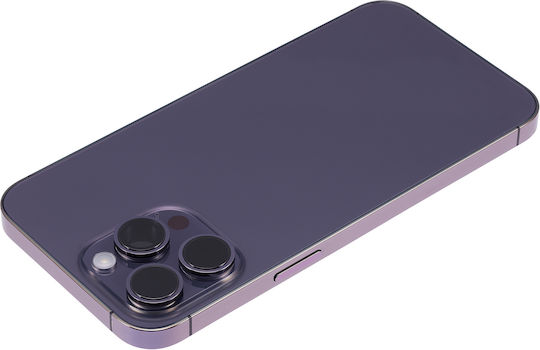 Back Housing W Small Parts Iphone 14 Pro Max Eu Global Version Aftermarket Plus Deep Purple