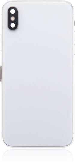Back Housing Small Components Pre-installed Iphone X No Logo Aftermarket Plus Silver