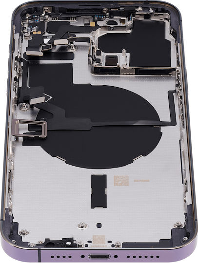 Back Housing W Small Parts Iphone 14 Pro Max Eu Global Version Aftermarket Plus Deep Purple