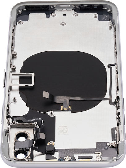 Back Housing Small Components Pre-installed Iphone X No Logo Aftermarket Plus Silver