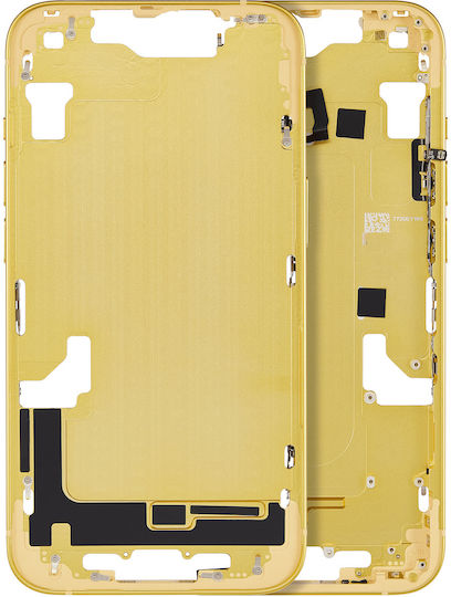 Mid-frame Housing W Small Parts Iphone 14 Eu Global Version Aftermarket Plus Yellow