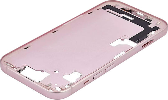 Mid-frame Housing W Small Parts Iphone 15 Eu Global Version Aftermarket Plus Pink