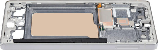 Mid-frame Housing Samsung Galaxy S25 Ultra Us & International Version Titanium White Silver